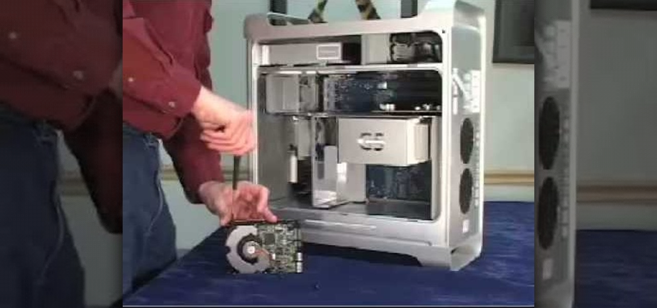 remove screw for video card power mac g5